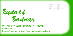 rudolf bodnar business card